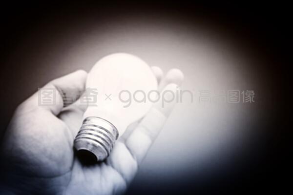 帶照明燈泡的背景