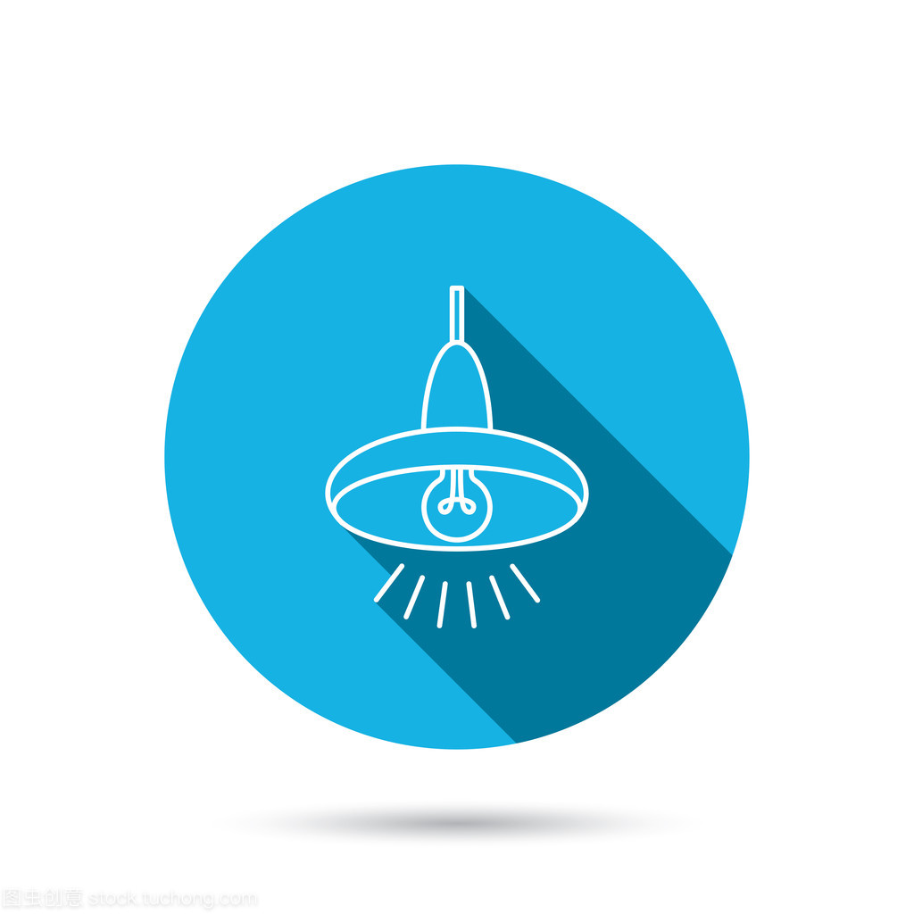天花板燈圖標。燈光照明標志